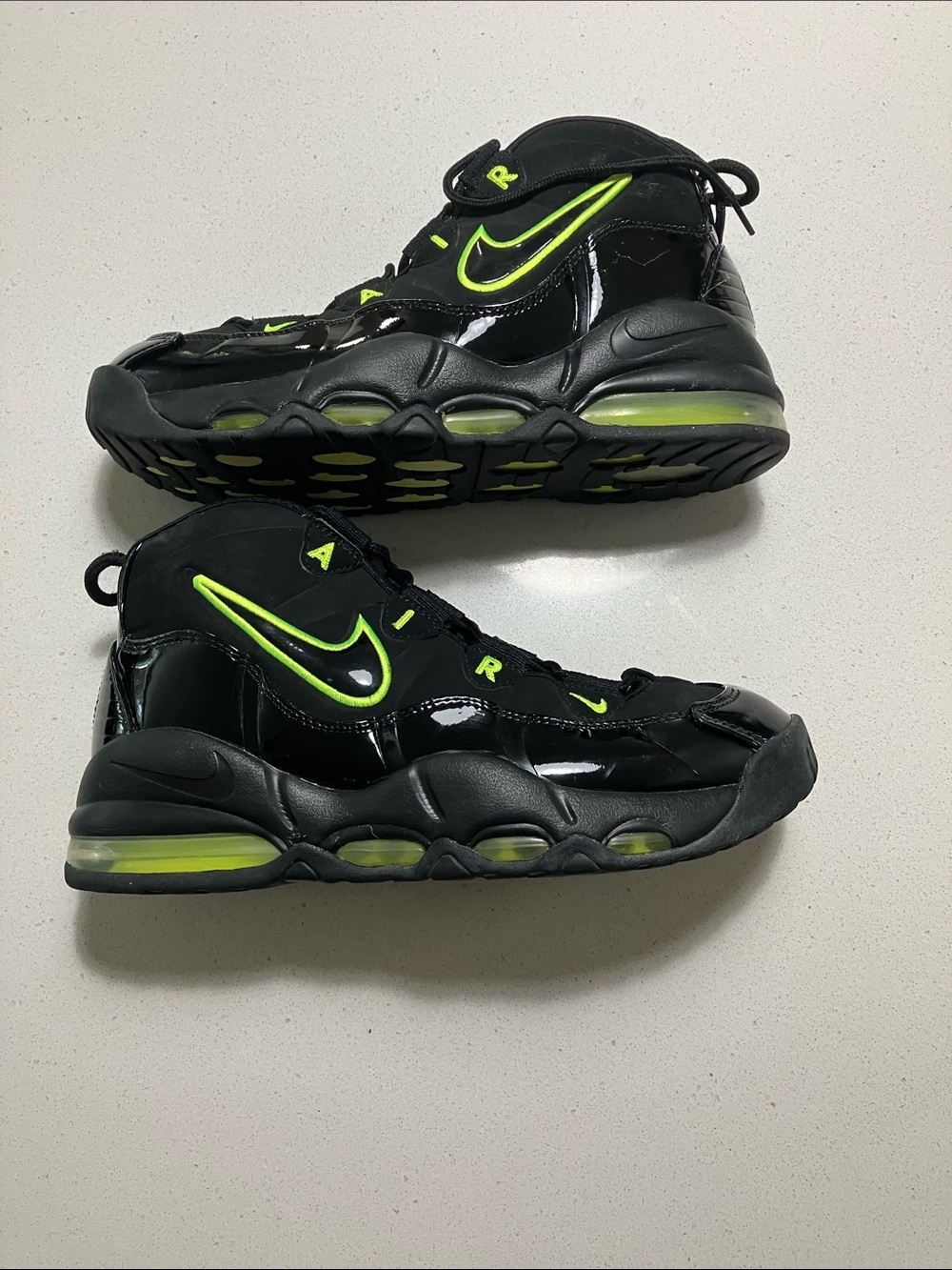 Nike Air Max Uptempo Volt High-Top Athletic Sneakers